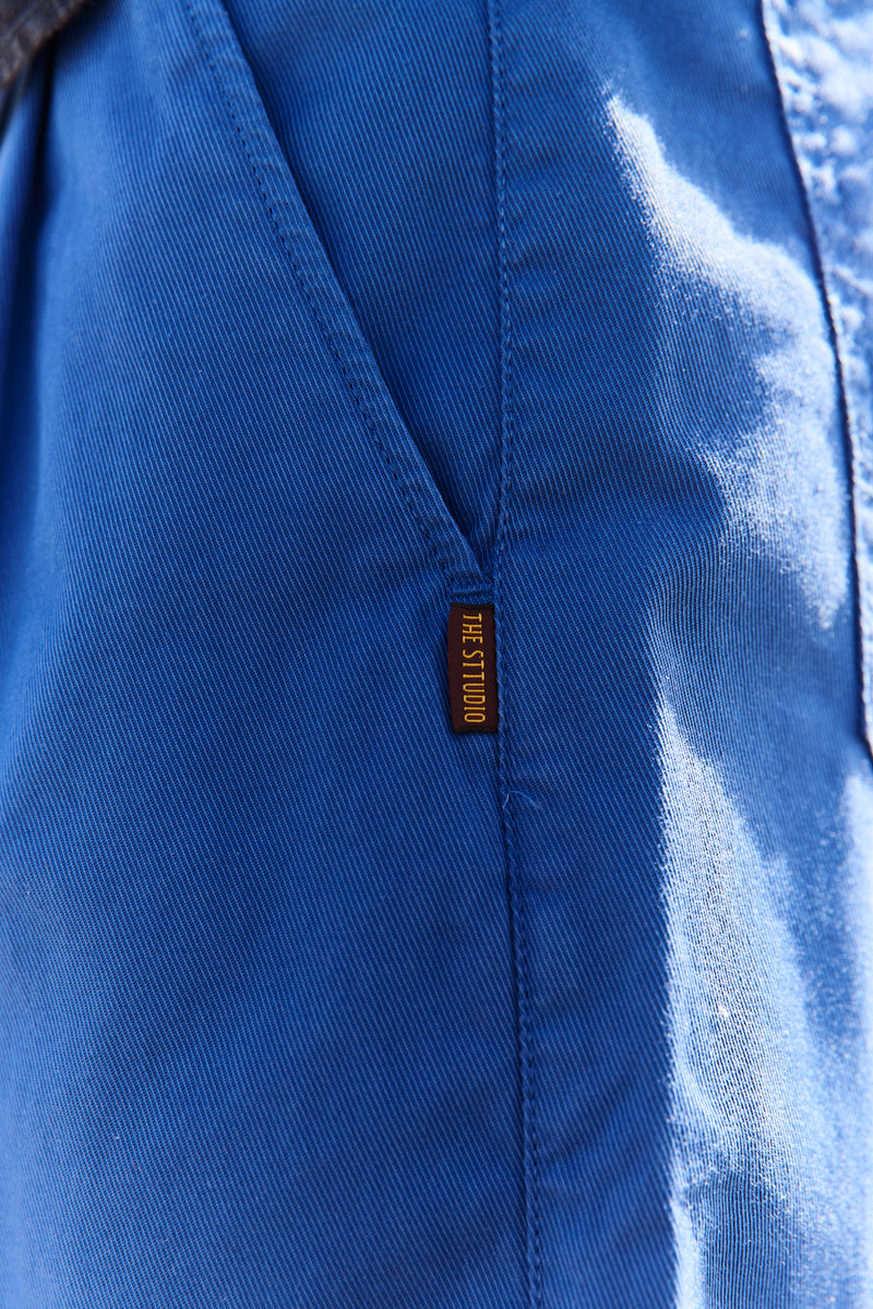 Dylan Electric Blue - Pantalón Tipo Chino Relaxed - Tapered Cut