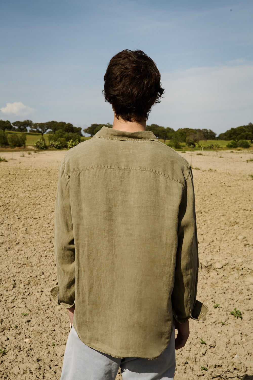 Cary Coriander - Camisa Lino Relaxed Fit