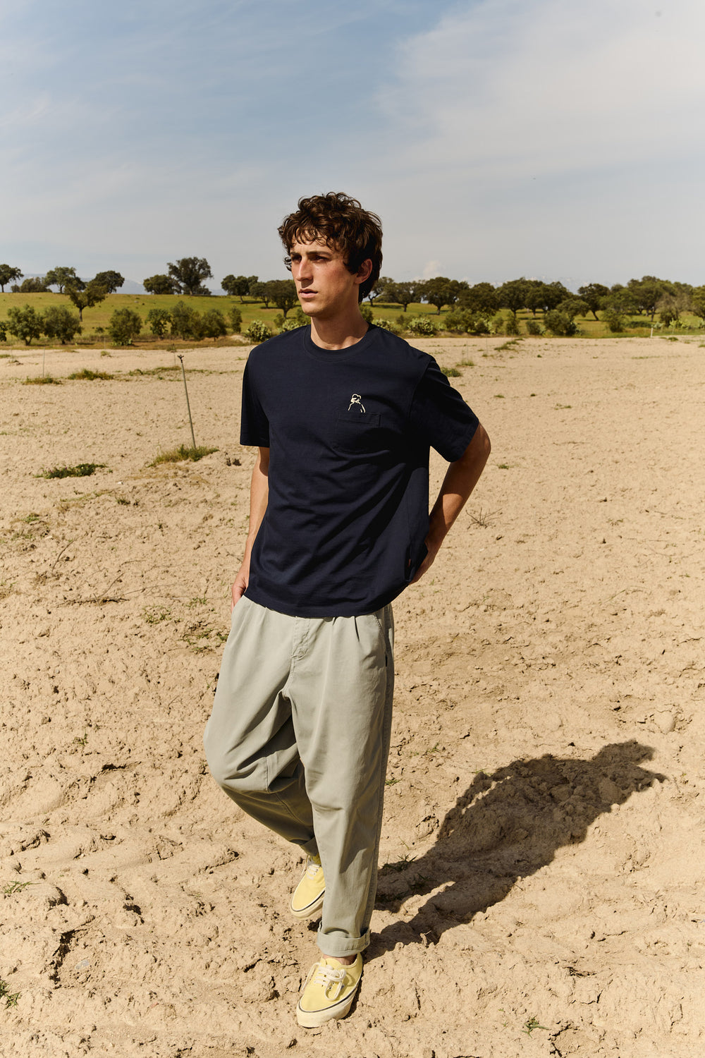 Dylan Sage - Pantalón Tipo Chino Relaxed - Tapered Cut