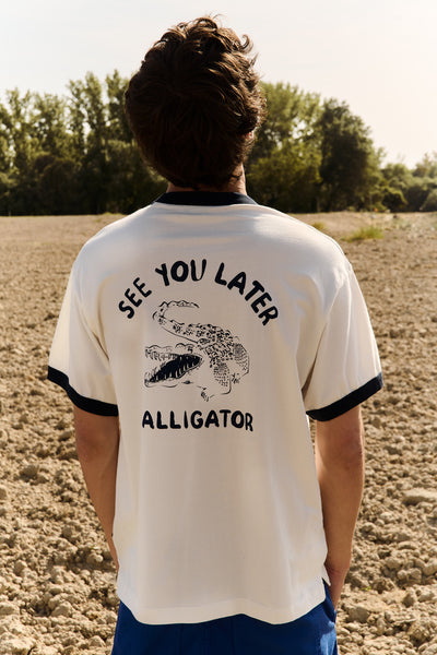 Henry Alligator - Regular Fit Contrast T-Shirt