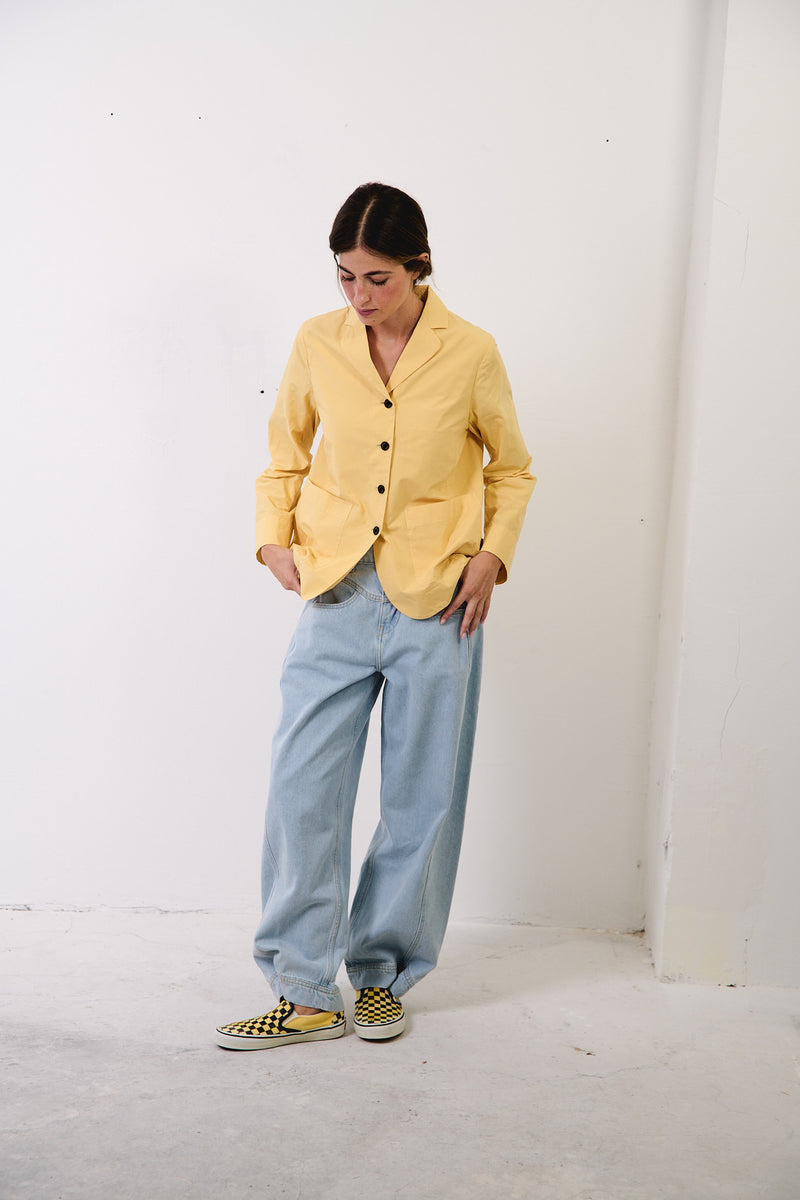 Molly Light Indigo - Pantalón tipo Barrel