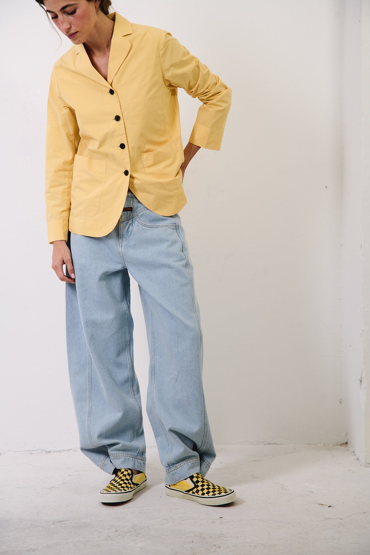 Molly Light Indigo - Pantalón tipo Barrel