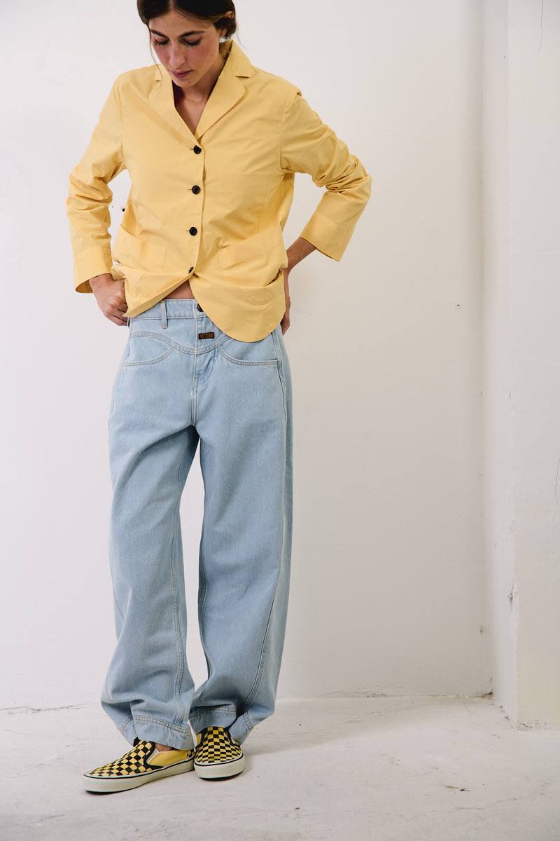 Molly Light Indigo - Pantalón tipo Barrel